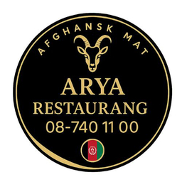 Arya Restaurang logo.